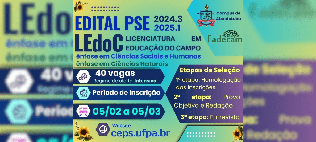 PROCESSO SELETIVO ESPECIAL-PSE Educação do Campo